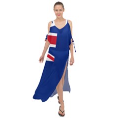 Government Ensign Of The British Antarctic Territory Maxi Chiffon Cover Up Dress by abbeyz71