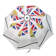 Waving Flag Of The British Antarctic Territory Folding Umbrellas by abbeyz71