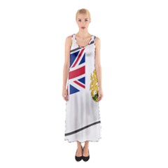 Waving Flag Of The British Antarctic Territory Sleeveless Maxi Dress by abbeyz71