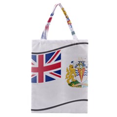 Waving Flag Of The British Antarctic Territory Classic Tote Bag by abbeyz71