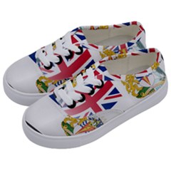 Waving Flag Of The British Antarctic Territory Kids  Classic Low Top Sneakers by abbeyz71