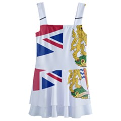 Waving Flag Of The British Antarctic Territory Kids  Layered Skirt Swimsuit by abbeyz71