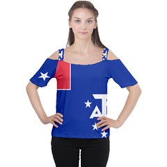 Flag Of The French Southern And Antarctic Lands, 1958 Cutout Shoulder Tee