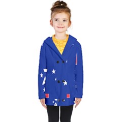 Flag Of The French Southern And Antarctic Lands, 1958 Kids  Double Breasted Button Coat by abbeyz71