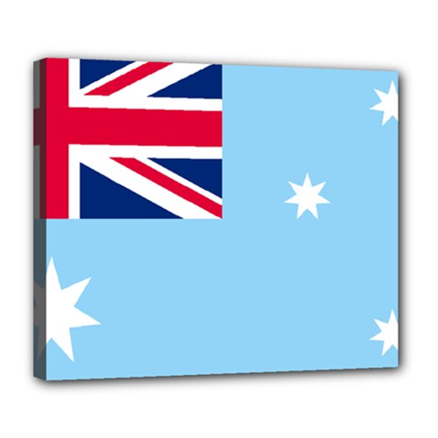 Proposed Flag Of The Australian Antarctic Territory Deluxe Canvas 24  X 20  (stretched)