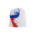 Flag Map of Chilean Antarctic Territory Drawstring Pouch (Medium) View1