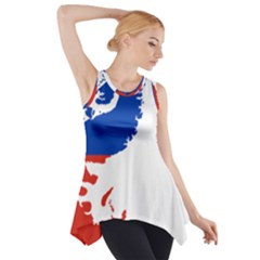 Flag Map Of Chilean Antarctic Territory Side Drop Tank Tunic by abbeyz71