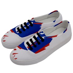 Flag Map Of Chilean Antarctic Territory Men s Classic Low Top Sneakers by abbeyz71