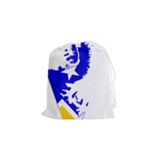 Magallanes Region Flag Map Of Chilean Antarctic Territory Drawstring Pouch (small) by abbeyz71