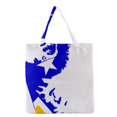 Magallanes Region Flag Map Of Chilean Antarctic Territory Grocery Tote Bag by abbeyz71