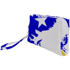Magallanes Region Flag Map Of Chilean Antarctic Territory Wristlet Pouch Bag (small) by abbeyz71