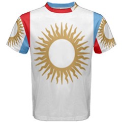 Flag Of Argentine Cordoba Province Men s Cotton Tee by abbeyz71