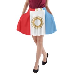 Flag Of Argentine Cordoba Province A-line Pocket Skirt by abbeyz71