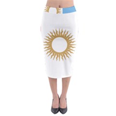 Flag of Argentine Cordoba Province Midi Pencil Skirt