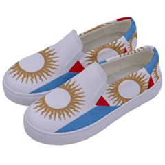 Flag of Argentine Cordoba Province Kids  Canvas Slip Ons