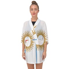 Flag of Argentine Cordoba Province Half Sleeve Chiffon Kimono