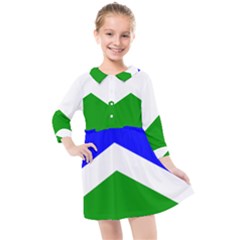 Flag Of Seward Kids  Quarter Sleeve Shirt Dress by abbeyz71