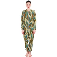 Tropical leaves OnePiece Jumpsuit (Ladies) 