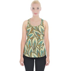 Tropical leaves Piece Up Tank Top