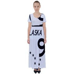 Alaska Route 9 Shield High Waist Short Sleeve Maxi Dress by abbeyz71