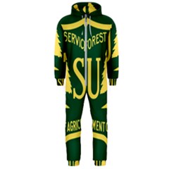 Flag Of The U S  Forest Service Hooded Jumpsuit (men)  by abbeyz71