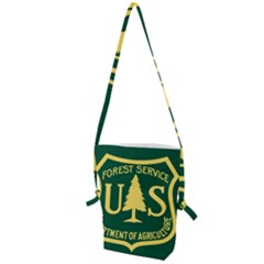 Flag Of The U S  Forest Service Folding Shoulder Bag by abbeyz71