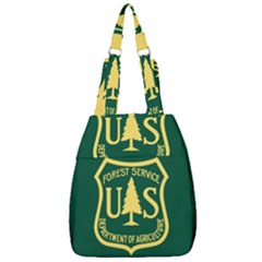 Flag Of The U S  Forest Service Center Zip Backpack by abbeyz71