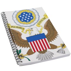 Greater Coat Of Arms Of The United States 5 5  X 8 5  Notebook by abbeyz71