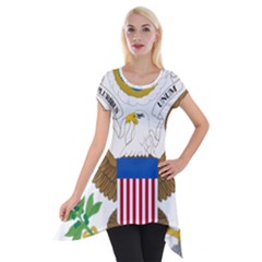 Greater Coat Of Arms Of The United States Short Sleeve Side Drop Tunic