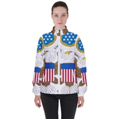 Greater Coat Of Arms Of The United States Women s High Neck Windbreaker by abbeyz71