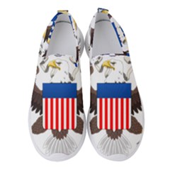Greater Coat Of Arms Of The United States Women s Slip On Sneakers by abbeyz71