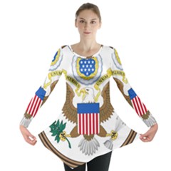 Great Seal Of The United States - Obverse Long Sleeve Tunic  by abbeyz71