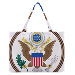 Great Seal Of The United States - Obverse Zipper Medium Tote Bag by abbeyz71