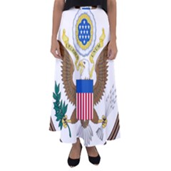 Great Seal Of The United States - Obverse Flared Maxi Skirt by abbeyz71