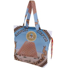 Great Seal Of The United States - Reverse Drawstring Tote Bag by abbeyz71