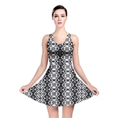 Black And White-3 Reversible Skater Dress by ArtworkByPatrick