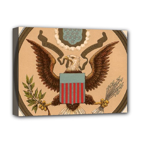 Great Seal Of The United States - Obverse Deluxe Canvas 16  X 12  (stretched)  by abbeyz71