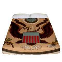 Great Seal Of The United States - Obverse Fitted Sheet (california King Size) by abbeyz71