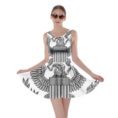 Black & White Great Seal Of The United States - Obverse  Skater Dress by abbeyz71