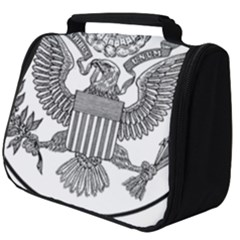 Black & White Great Seal Of The United States - Obverse  Full Print Travel Pouch (big) by abbeyz71