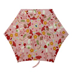 Floral Surface Pattern Design Mini Folding Umbrellas