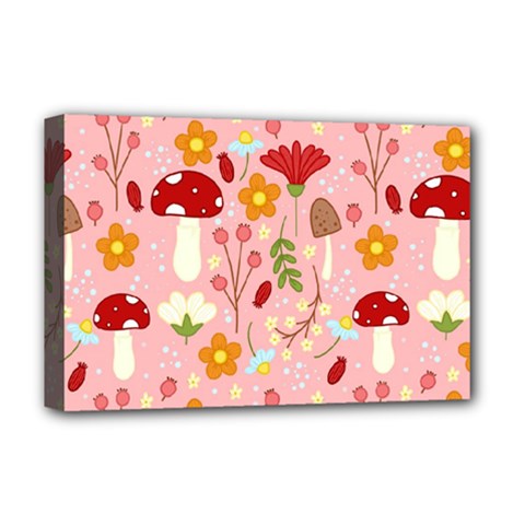 Floral Surface Pattern Design Deluxe Canvas 18  X 12  (stretched)