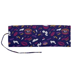 Pattern Burton Galmour Roll Up Canvas Pencil Holder (M)