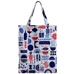 Vector Illustrated Pattern Design Zipper Classic Tote Bag by Sudhe