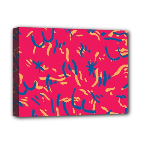 Pattern Booty Faces Deluxe Canvas 16  X 12  (stretched)  by Sudhe