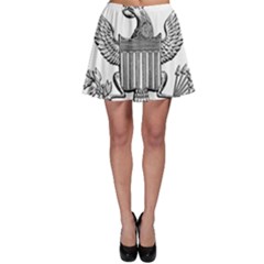 Black & White Great Seal Of The United States - Obverse, 1877 Skater Skirt