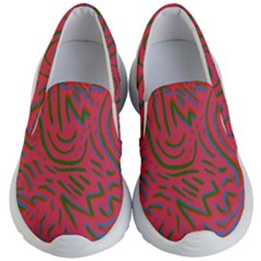 Pattern Saying Wavy Kids  Lightweight Slip Ons