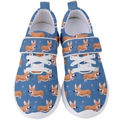 Corgi Patterns Women s Velcro Strap Shoes by Sudhe