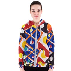 Pattern And Decoration Revisited At The East Side Galleries Women s Zipper Hoodie by Sudhe