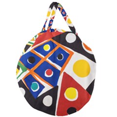 Pattern And Decoration Revisited At The East Side Galleries Giant Round Zipper Tote by Sudhe